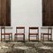 Mid-Century Dining Chairs in Skai and Beech by Gianfranco Frattini, 1960s, Set of 4, Image 11