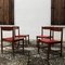 Mid-Century Dining Chairs in Skai and Beech by Gianfranco Frattini, 1960s, Set of 4 7