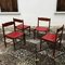 Mid-Century Dining Chairs in Skai and Beech by Gianfranco Frattini, 1960s, Set of 4, Image 9