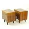 Cubical Walnut Bedside Tables, 1970s, Set of 2 9