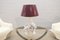 Lampe de Bureau en Céramique Blanche avec 2 Perroquets, 1960s 2