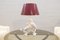 Lampe de Bureau en Céramique Blanche avec 2 Perroquets, 1960s 1