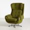 Vintage Green Swivel Armchair, 1970s 2