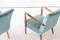 Model 401 Armchairs in Turquoise Velvet from Cassina, 1940s, Set of 2 6