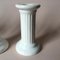 Vintage White Ceramic Column Candleholders from Guldkroken Hjo, Set of 4, Image 4