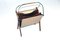 Vintage Bentwood & Brass Magazine Rack 3