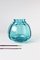 Copier Revisited Vase in Aqua 20 by A.D. Copier for Royal Leerdam Crystal 2