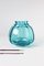 Copier Revisited Vase in Aqua 20 von A.D. Copier für Royal Leerdam Crystal 2