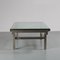 French Modernist Steel and Brass Coffee Table, 1960s 5