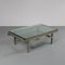 French Modernist Steel and Brass Coffee Table, 1960s 2