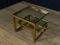 Vintage Brass and Glass Side Table 1