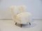 White Lambskin Lounge Chair, 1950s, Image 1