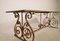 French Marble & Wrought Iron Console Table, 1930s 9