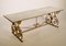French Marble & Wrought Iron Console Table, 1930s 4