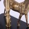 Lámpara de mesa con escultura de caballo, años 60, Imagen 4