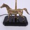 Lámpara de mesa con escultura de caballo, años 60, Imagen 2