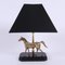 Lámpara de mesa con escultura de caballo, años 60, Imagen 1