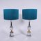 Mid-Century Chrome Table Lamps, Set of 2 2