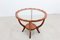 Table Basse Ronde en Noyer, Italie, 1940s 1