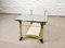 Hollywood Regency Brass, Glass and, Travertine Coffee Table, 1970s 2