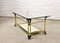 Hollywood Regency Brass, Glass and, Travertine Coffee Table, 1970s 3