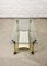 Hollywood Regency Brass, Glass and, Travertine Coffee Table, 1970s, Image 5
