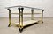 Hollywood Regency Brass, Glass and, Travertine Coffee Table, 1970s, Image 4