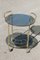 Round Italian Bar Cart in Brass and Glass, 1970s, Image 1