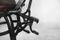 Antique Industrial Openwork Adjustable Barber's Chair, Image 12