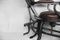 Antique Industrial Openwork Adjustable Barber's Chair 9