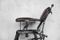 Antique Industrial Openwork Adjustable Barber's Chair 5