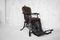 Antique Industrial Openwork Adjustable Barber's Chair 11