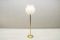 Gold & Ice Glass Floor Lamp from Doria Leuchten, 1960s, Image 2