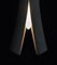 Grey Concrete Gold Cap Split Pendant Lamp by Dror Kaspi for Ardoma Studio, Image 2