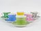 Colorful Coffee Cups from MZ Stara Role, 1960s, Set of 6 1