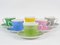 Colorful Coffee Cups from MZ Stara Role, 1960s, Set of 6, Image 1