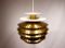 Lámpara colgante de latón de Bent Karlby, años 60, Imagen 2