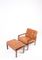 Vintage Rosewood Lounge Chair with Ottoman by Illum Wikkelsø for Niels Eilersen, Image 5