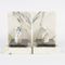 Vintage White Marble Bookends, Set of 2 4