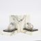 Vintage White Marble Bookends, Set of 2, Image 2