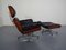 Swiss Wood and Leather Chair & Ottoman Set by Martin Stoll for Stoll Giroflex, 1960s, Image 4