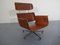 Schweizer Sessel aus Leder & Holz mit Fußhocker von Martin Stoll für Stoll Giroflex, 1960er 14