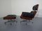 Swiss Wood and Leather Chair & Ottoman Set by Martin Stoll for Stoll Giroflex, 1960s 1