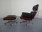 Swiss Wood and Leather Chair & Ottoman Set by Martin Stoll for Stoll Giroflex, 1960s, Image 1