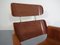 Swiss Wood and Leather Chair & Ottoman Set by Martin Stoll for Stoll Giroflex, 1960s, Image 13