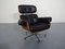 Swiss Wood and Leather Chair & Ottoman Set by Martin Stoll for Stoll Giroflex, 1960s 8