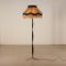 Stained Wood and Brass Floor Lamp, 1950s 3