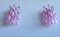 Apliques de pared con poliedros de cristal de Murano rosa, 1977. Juego de 2, Imagen 8