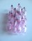 Murano Poliedri Pink Glass Wall Sconces, 1977, Set of 2 7