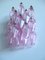 Murano Poliedri Pink Glass Wall Sconces, 1977, Set of 2 6